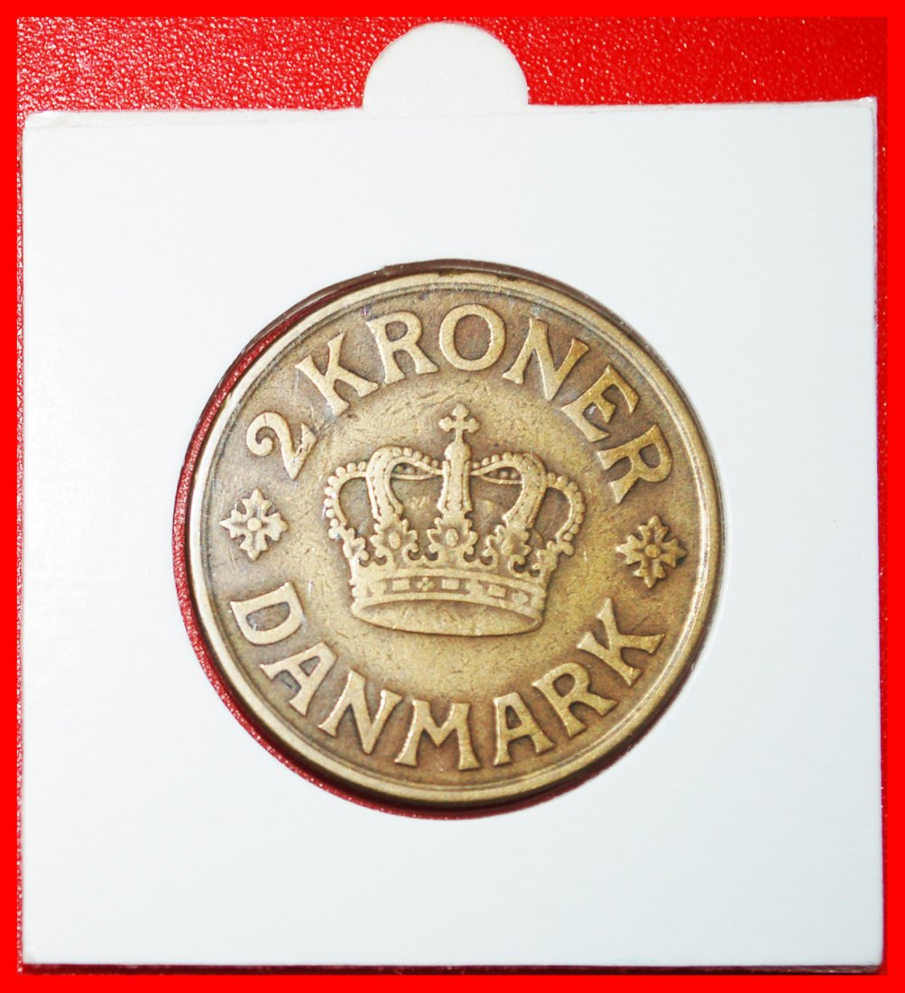  * MONOGRAM (1924-1941):DENMARK★2 CROWNS 1925! CHRISTIAN X (1912-1947) HOLDER★LOW START ★ NO RESERVE!   