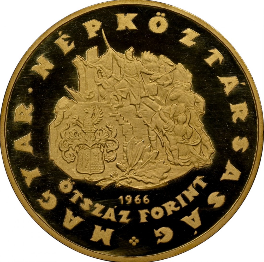  Ungarn 500 Forint 1966 | NGC PF67 ULTRA CAMEO | 400. Todestag von Miklós Zrinyi   