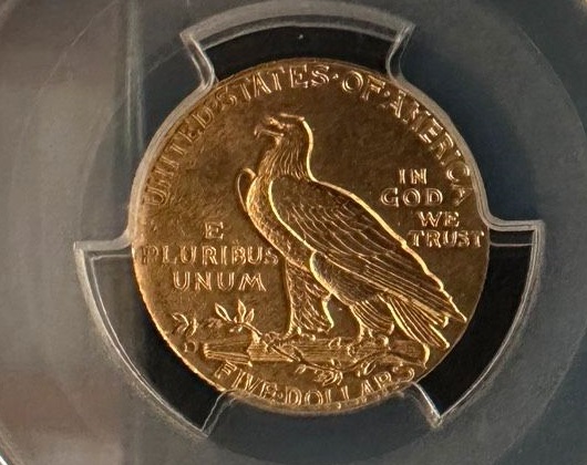  USA 5 Dollar 1909D | PCGS MS62 | Indian Head   