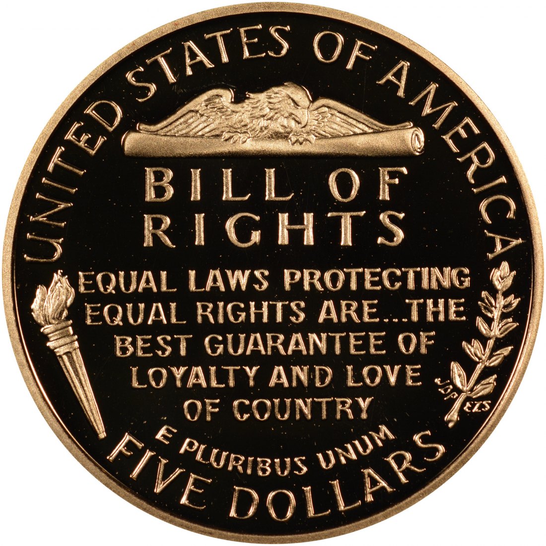  USA 5 Dollar 1993 | NGC PF69 ULTRA CAMEO | Bill of Rights   