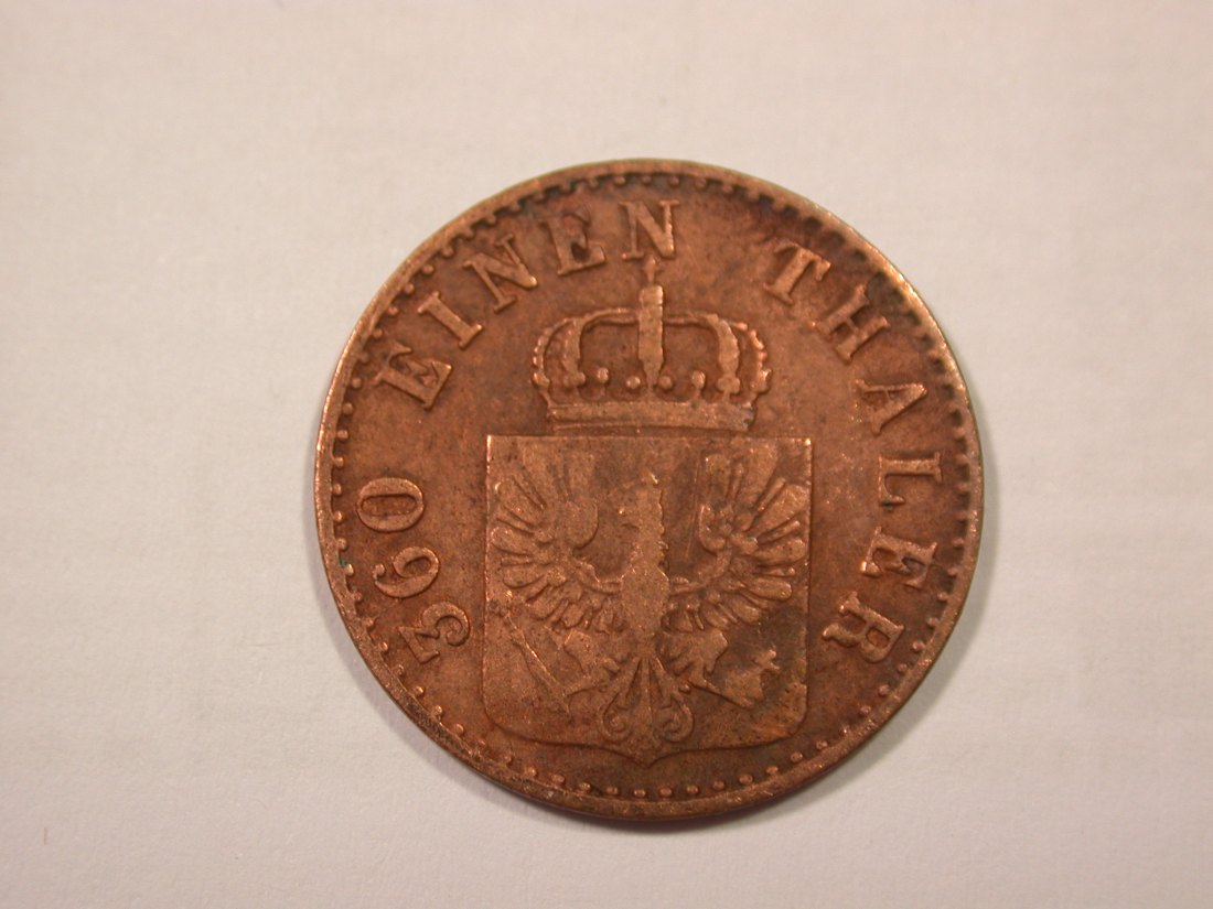  H18  KR  Preussen 1 Pfennig 1850 A in f.ss  Originalbilder   
