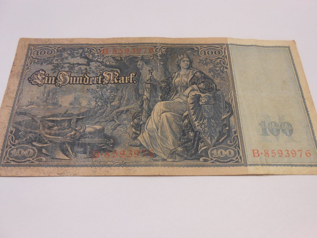  Banknote (11) Deutsches Kaiserreich 100 MARK 1910, Ro-43a / DEU-39a   