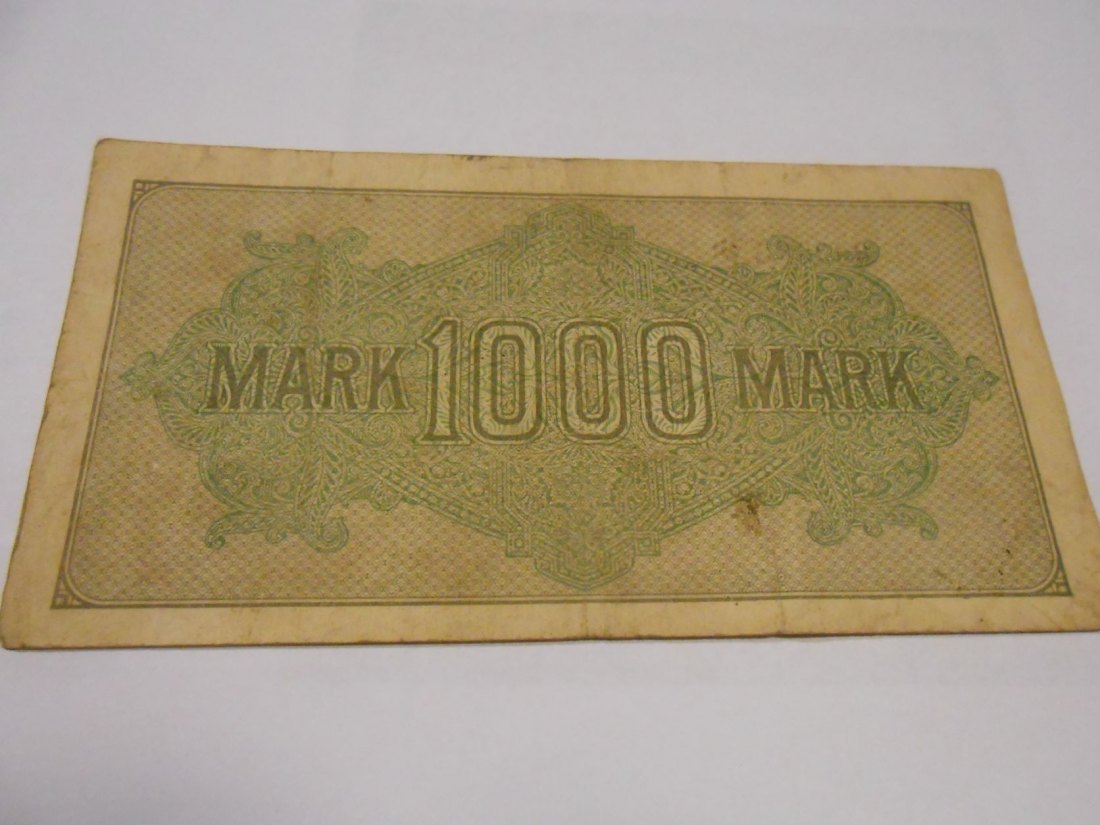  Banknote (13) Deutsches Reich, Weimarer Republik, 1000 MARK 1922, Ro 75j /DEU-84c   