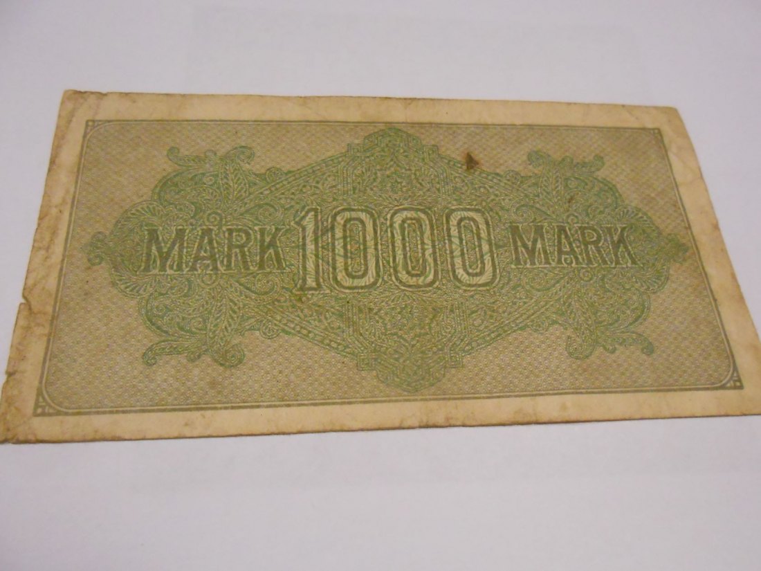  Banknote (16) Deutsches Reich, Weimarer Republik, 1000 MARK 1922, Ro 75m / DEU-84h   