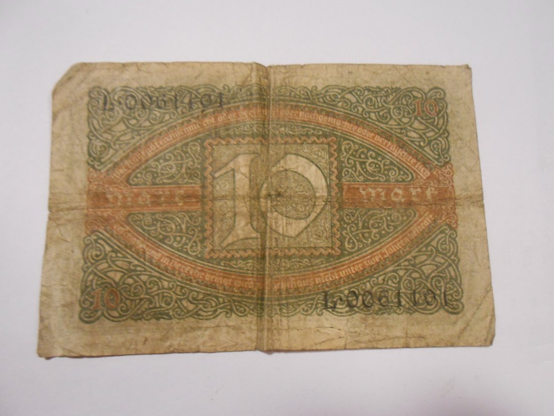  Banknote (24) Deutsches Kaiserreich, 10 Mark 1920, Ro 63a / DEU-73a   