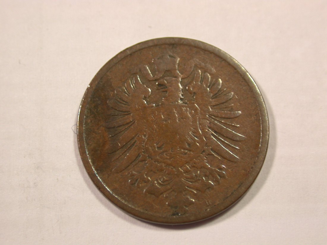  H19  KR  2 Pfennig 1874 H in f.s  Originalbilder   