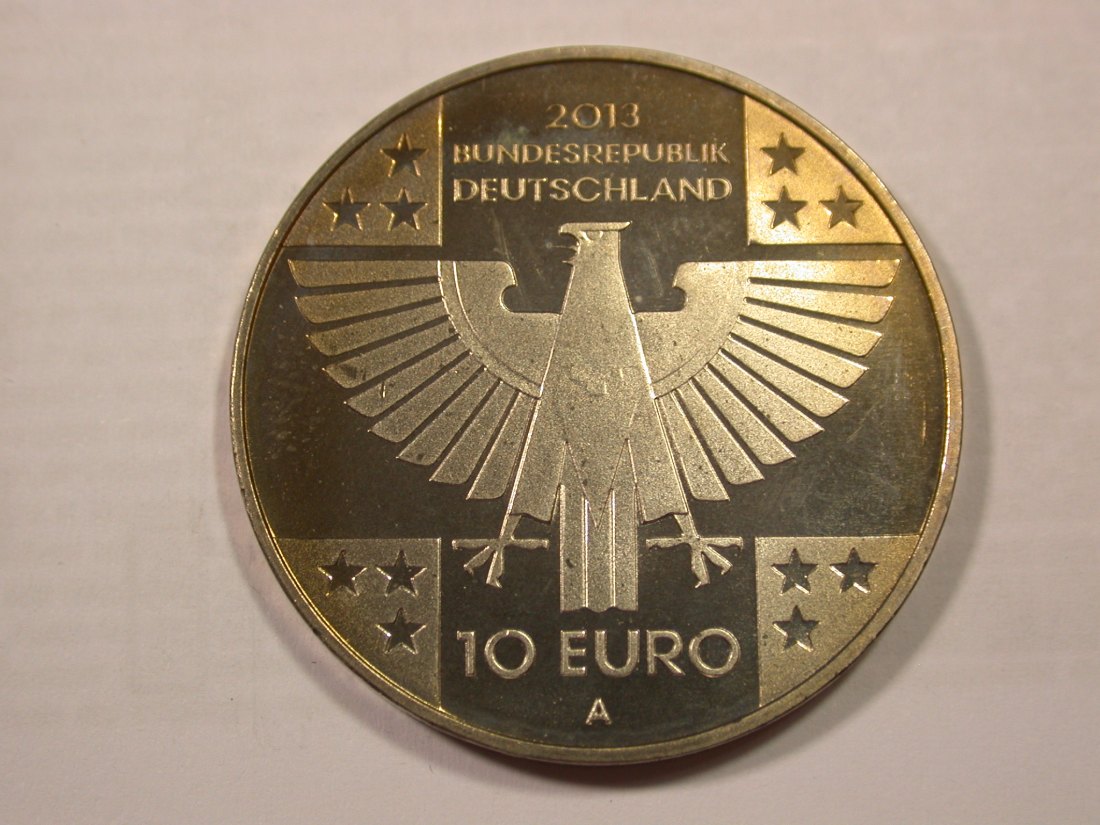  H19  Deutschland  10 Euro Rotes Kreuz 2013 A in UNC (f.st/st)   Originalbilder   