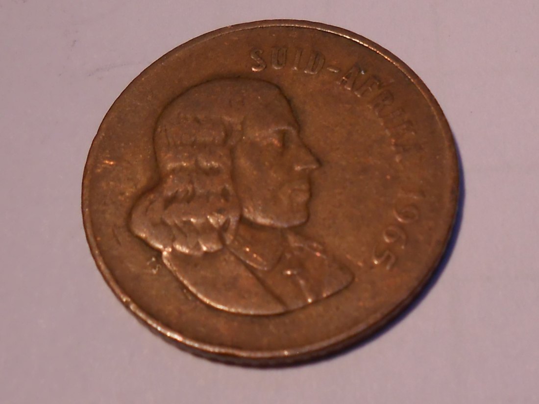 M.84. Südafrika, 2 Cent 1965, Bronze, Legende in Afrikaans - SUID-AFRIKA   