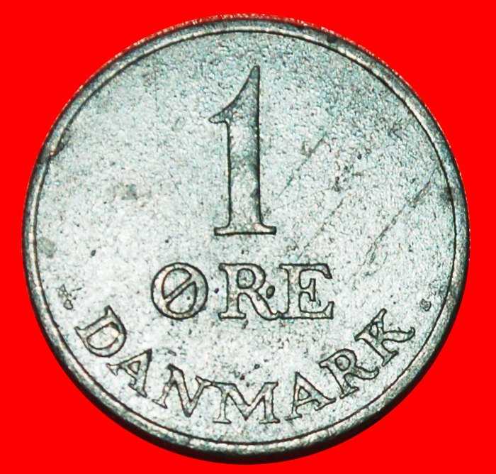  * ZINC (1948-1972): DENMARK ★ 1 ORE 1955! FREDERICK IX (1947-1972) ★LOW START★ NO RESERVE!   