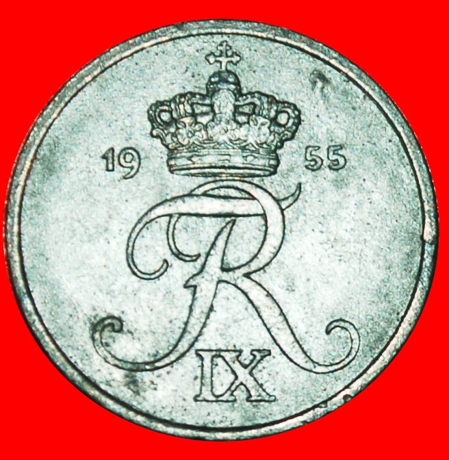  * ZINC (1948-1972): DENMARK ★ 1 ORE 1955! FREDERICK IX (1947-1972) ★LOW START★ NO RESERVE!   