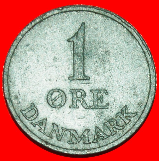  * ZINK (1948-1972): DÄNEMARK ★ 1 OERE 1956! FREDERIK IX. (1947-1972) ★OHNE VORBEHALT!   