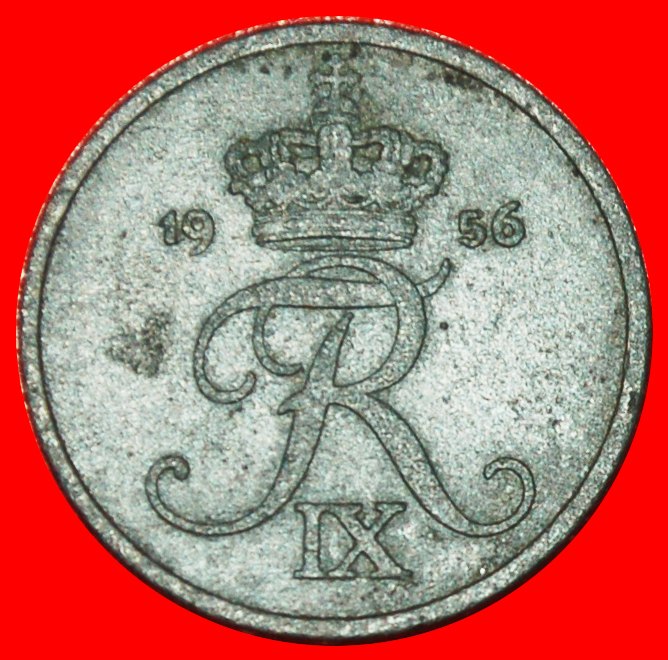  * ZINC (1948-1972): DENMARK ★ 1 ORE 1956! FREDERICK IX (1947-1972) ★LOW START★ NO RESERVE!   