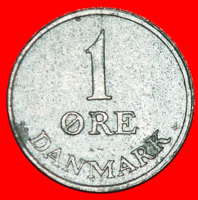  * ZINK (1948-1972): DÄNEMARK ★ 1 OERE 1958! FREDERIK IX. (1947-1972) ★OHNE VORBEHALT!   