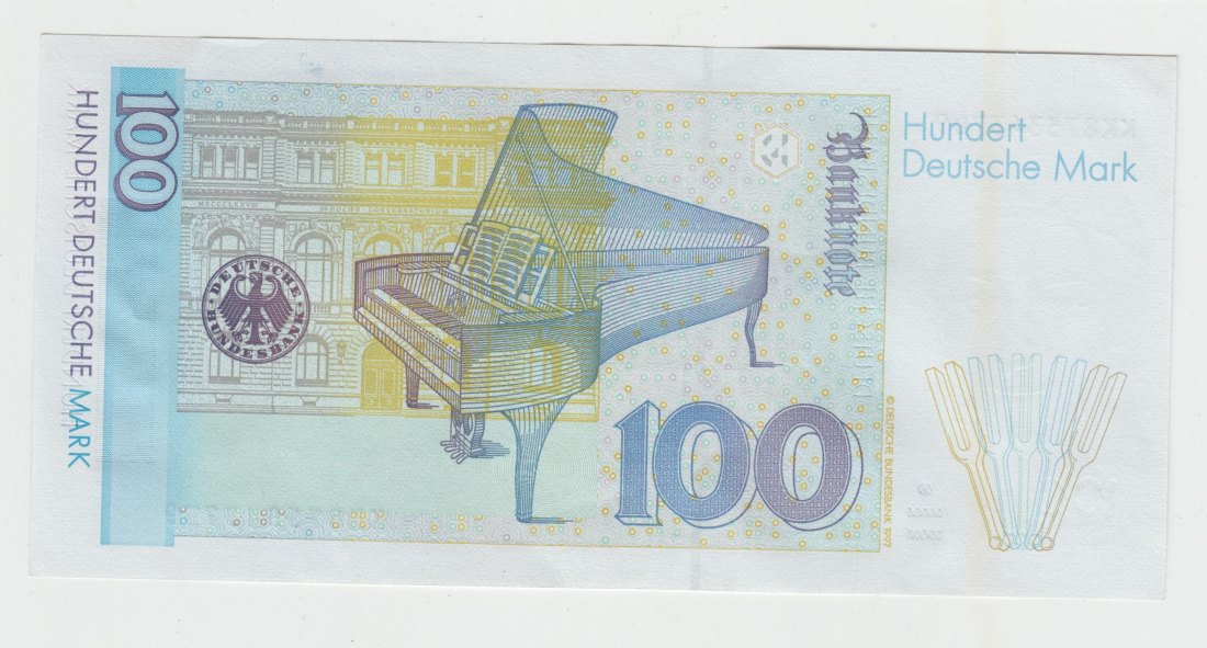  Ro. 310 b, 100 Deutsche Mark vom 02.01.1996, KK8753437D9, fast kassenfrisch I-   