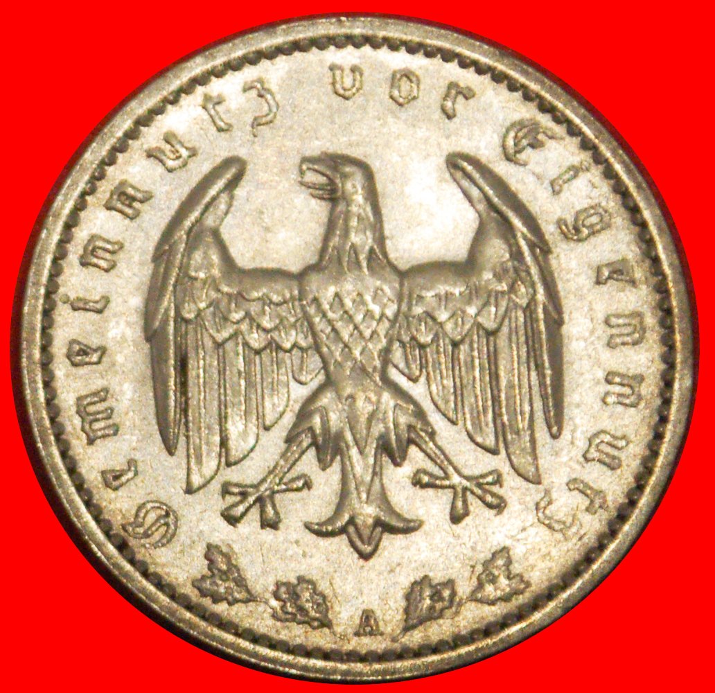  * NO SWASTIKA (1933-1939): GERMANY ★ 1 MARK 1937A! THIRD REICH (1933-1945) ★LOW START ★ NO RESERVE!   