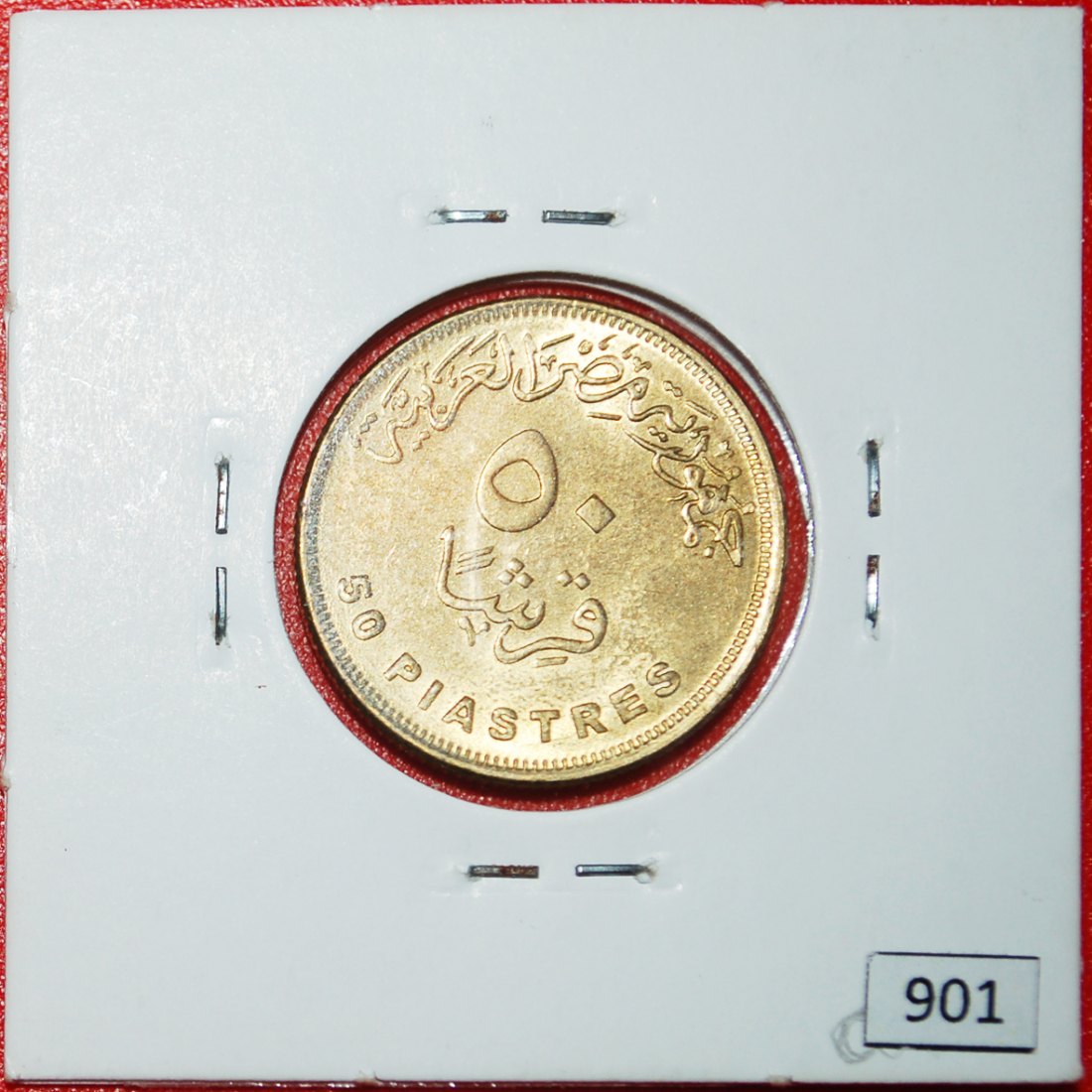  * ROADS DIE 1 : EGYPT ★ 50 PIASTRES 1440-2019 UNC MINT LUSTRE! IN HOLDER!★LOW START ★ NO RESERVE!   
