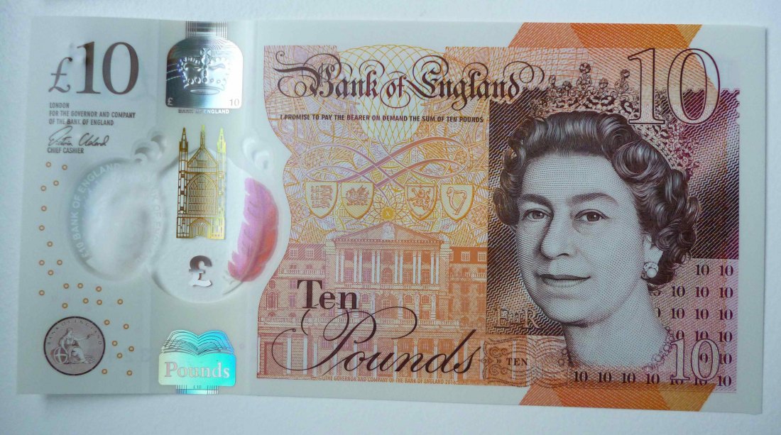  England 10 Pfund 2017 Jane Austen Polymer unzirkuliert   