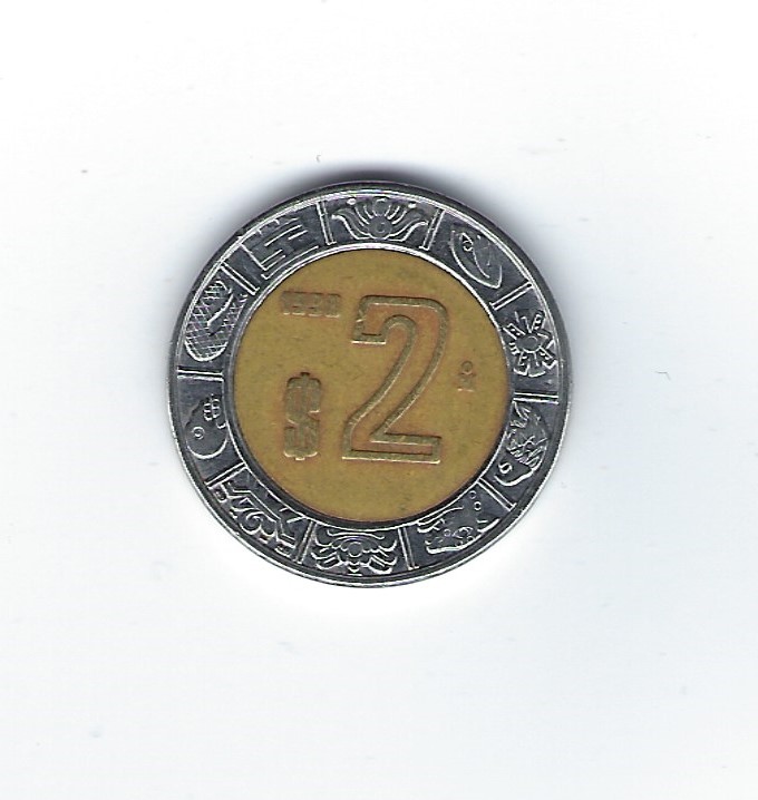  Mexiko 2 Pesos 1998   
