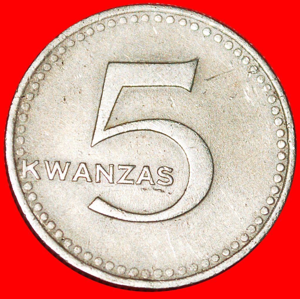 * YUGOSLAVIA (1977): ANGOLA★5 KWANZAS! 1975 FREEDOM FROM PORTUGAL! COMMUNIST★LOW START ★ NO RESERVE!   