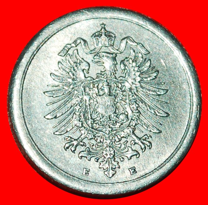  * ERSTER WELTKRIEG (1914-1918): DEUTSCHLAND★1 PFENNIG 1917E SACHSEN STG STEMPELGLANZ★OHNE VORBEHALT!   