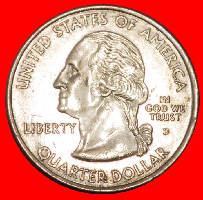  * AHORNBÄUME 1791: USA ★ 1/4 DOLLAR 2001D!  WASHINGTON (1789-1797) ★OHNE VORBEHALT!   