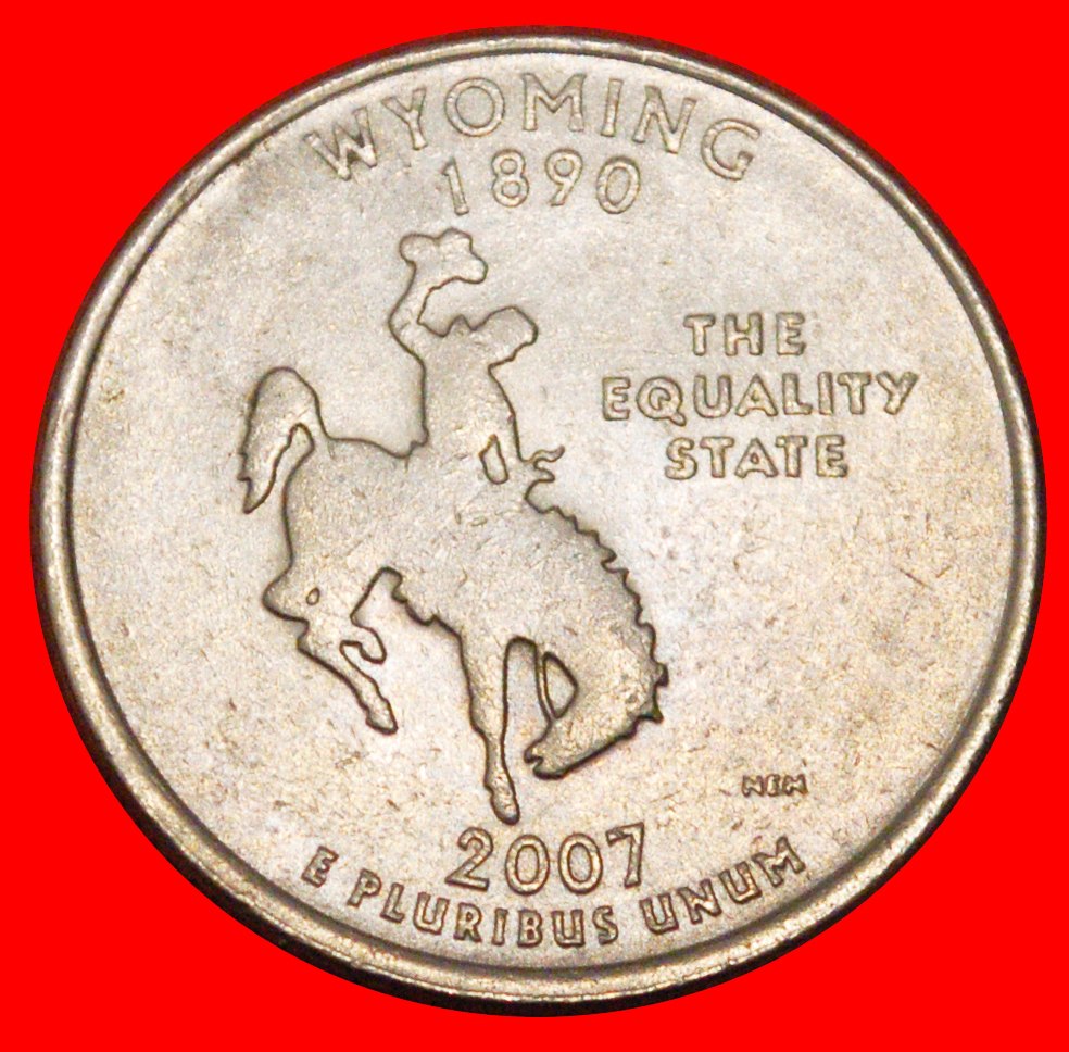  * COWBOY 1890: USA ★1/4 DOLLAR 2007P MINT LUSTRE! WASHINGTON (1789-1797)★LOW START ★ NO RESERVE!   