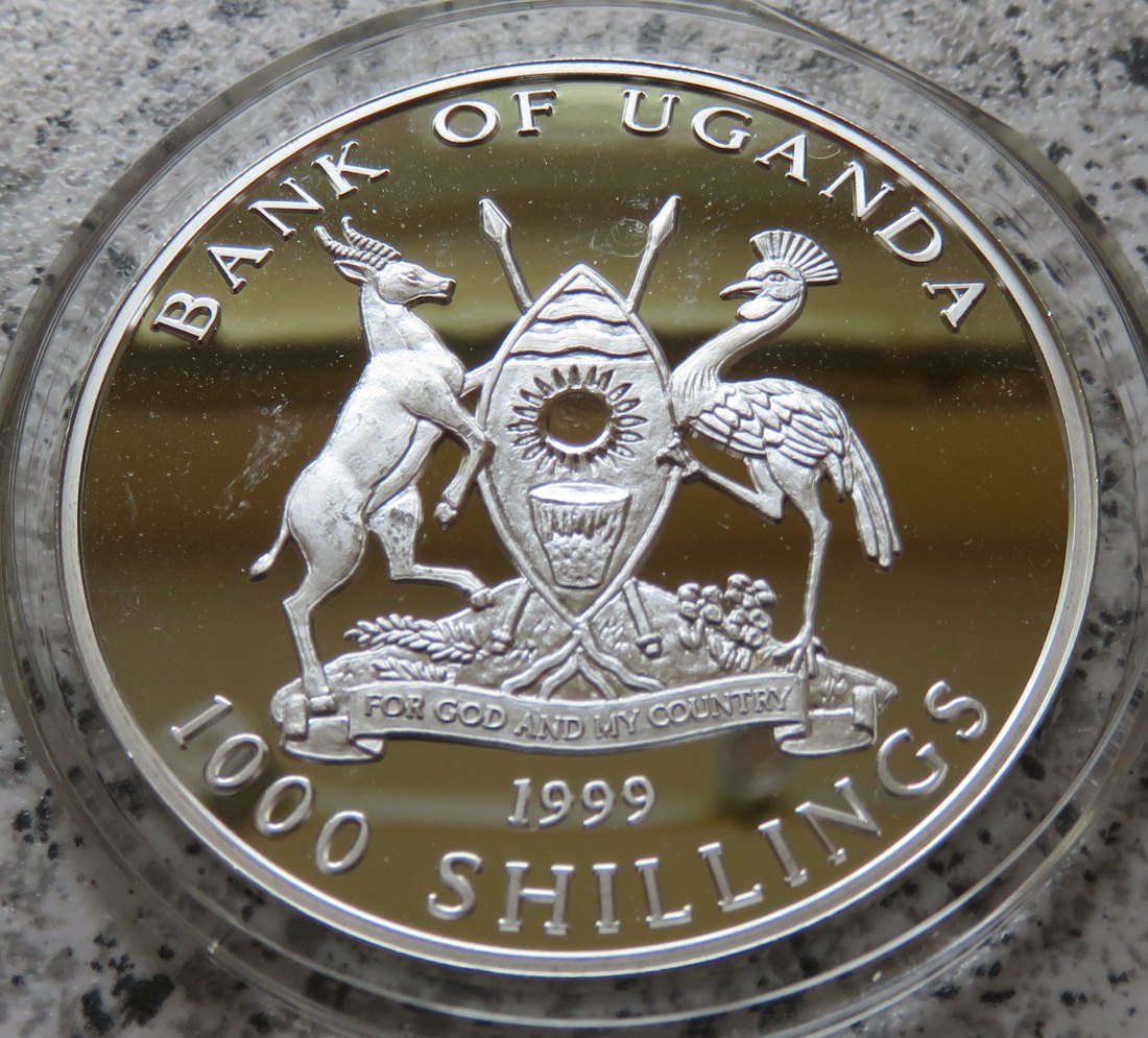  Uganda 1.000 Shillings 1999 Millennium   