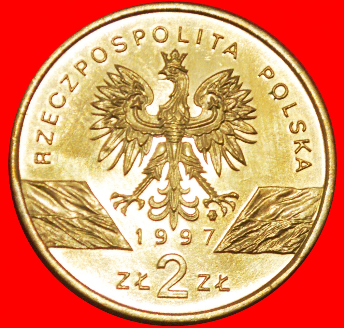  * HIRSCHKÄFER SELTEN: POLEN ★ 2 ZLOTY 1997 NORDISCHES GOLD STG STEMPELGLANZ!★OHNE VORBEHALT   