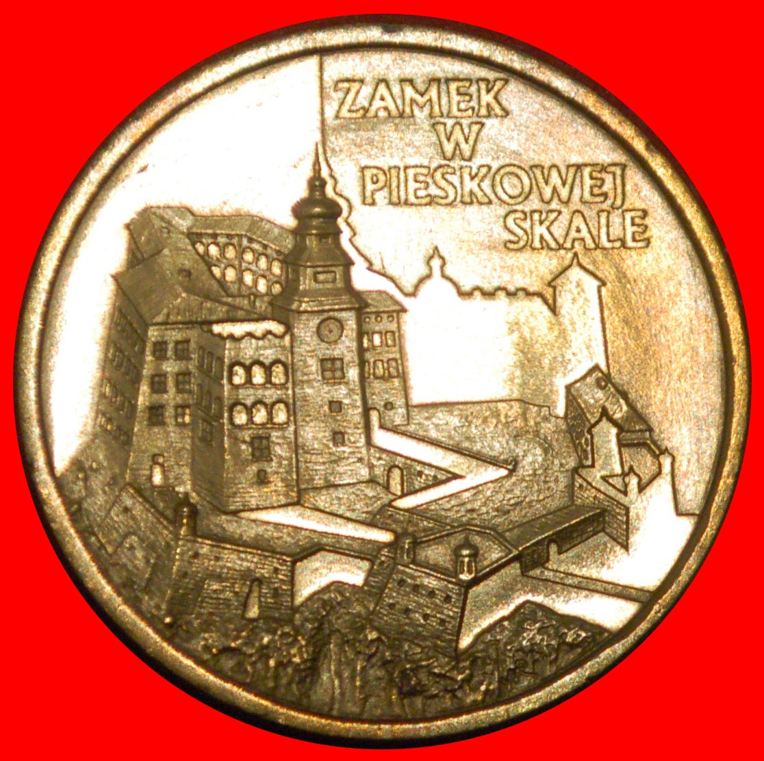  * RENAISSANCE CASTLE RARE: POLAND ★ 2 ZLOTY 1997 NORDIC GOLD UNC MINT LUSTRE★LOW START ★ NO RESERVE!   