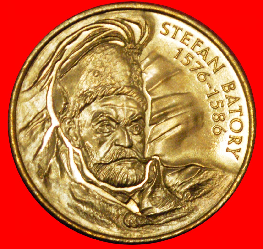 *PRINCE IN HUNGARY 1576-1586 RARE:POLAND★2 ZLOTY 1997 NORDIC GOLD UNC LUSTRE★LOW START ★ NO RESERVE!