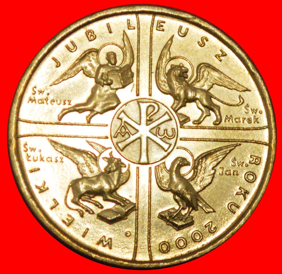  * CREATURES WITH WINGS: POLAND ★ 2 ZLOTY 2000 NORDIC GOLD UNC MINT LUSTRE! ★LOW START ★ NO RESERVE!   