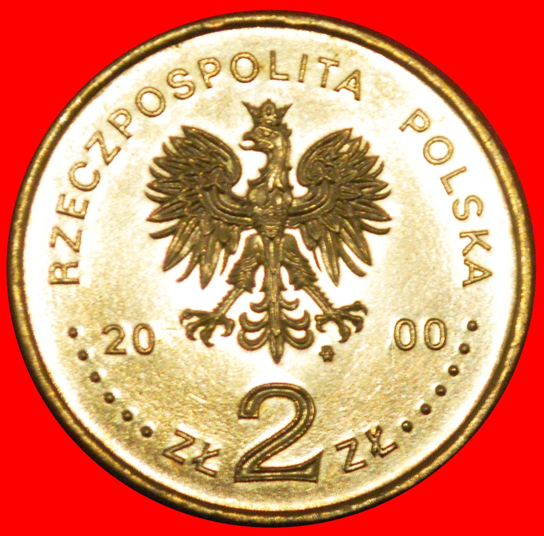  * CREATURES WITH WINGS: POLAND ★ 2 ZLOTY 2000 NORDIC GOLD UNC MINT LUSTRE! ★LOW START ★ NO RESERVE!   