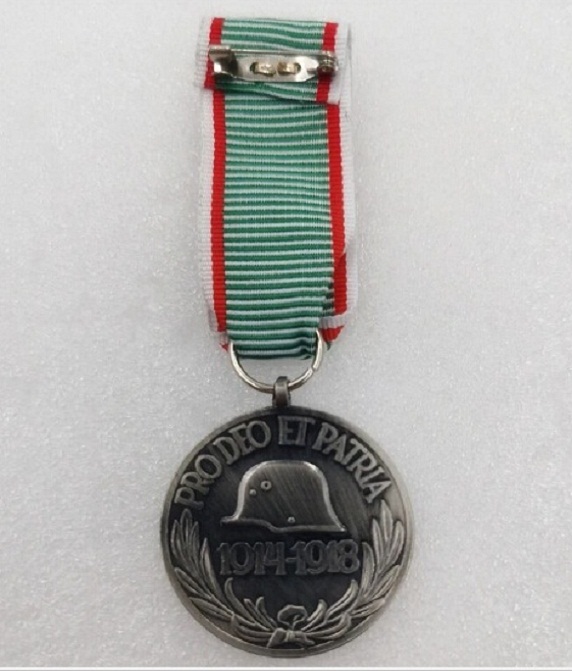  Militaria Anstecker Auszeichnung PRO DEO ET PATRIA 1914-1915 am Band 1. Weltkrieg Ungarn   
