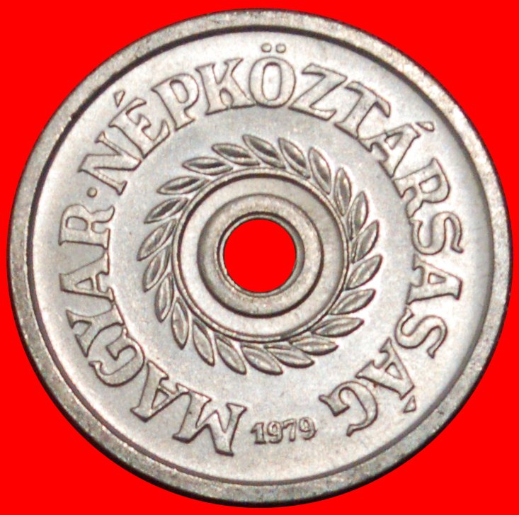  * COMMUNIST TYPE (1950-1989): HUNGARY ★ 2 FILLERS 1979 UNC MINT LUSTRE! ★LOW START ★ NO RESERVE!   