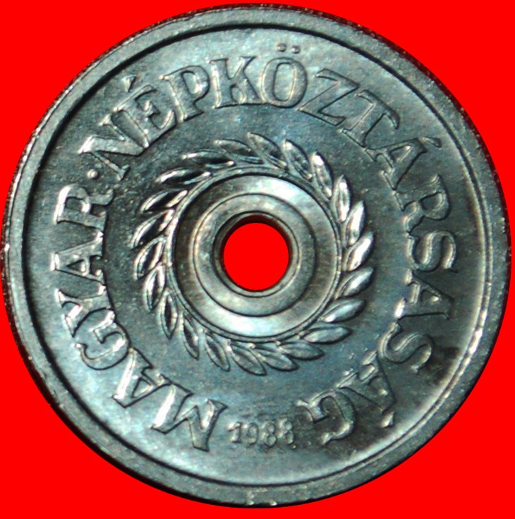  * COMMUNIST TYPE (1950-1989): HUNGARY ★ 2 FILLERS 1988 UNC MINT LUSTRE! ★LOW START ★ NO RESERVE!   