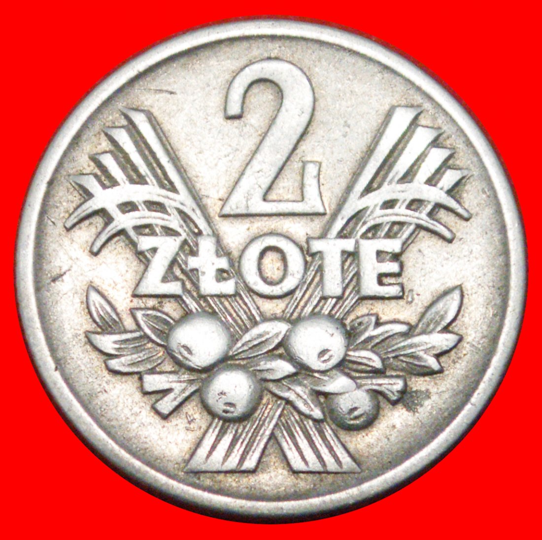  * FRUITS (1958-1974): POLAND ★ 2 ZLOTYS 1959 UNCOMMON!★LOW START ★ NO RESERVE!   