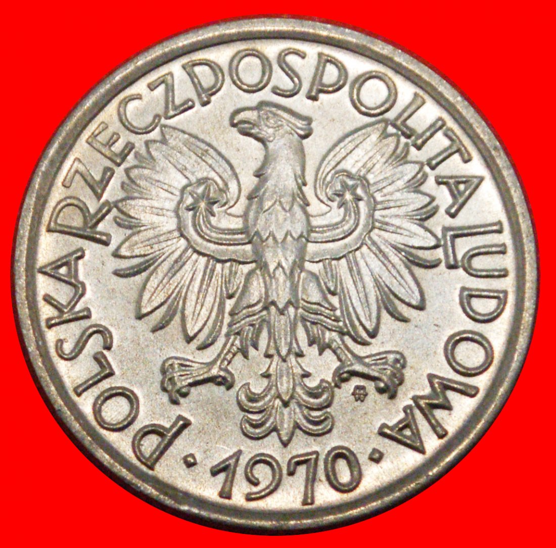  * FRUITS (1958-1974): POLAND ★ 2 ZLOTYS 1970 UNC MINT LUSTRE!★LOW START ★ NO RESERVE!   