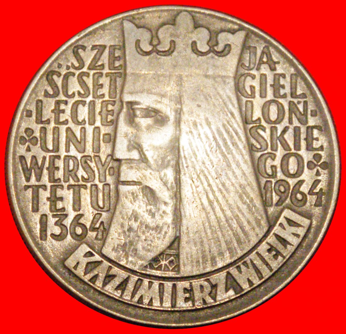 * KASIIMIR III DER GROSSE (1333-1370): POLEN ★ 10 ZLOTY 1364 1964!★OHNE VORBEHALT!