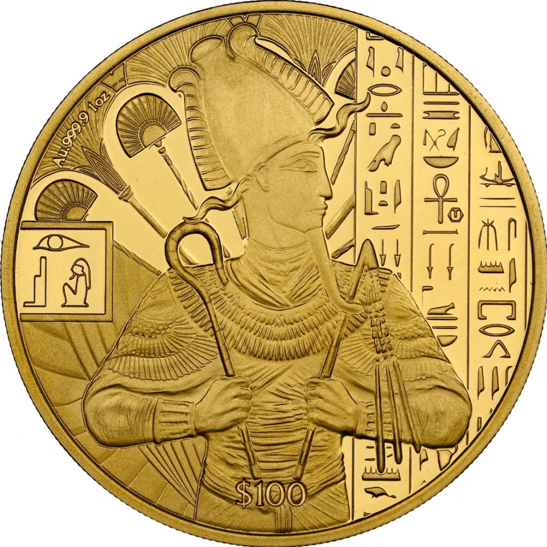  Sierra Leone 100 Dollar 2023 | NGC MS70 TOP POP | Ägyptische Götter Osiris   