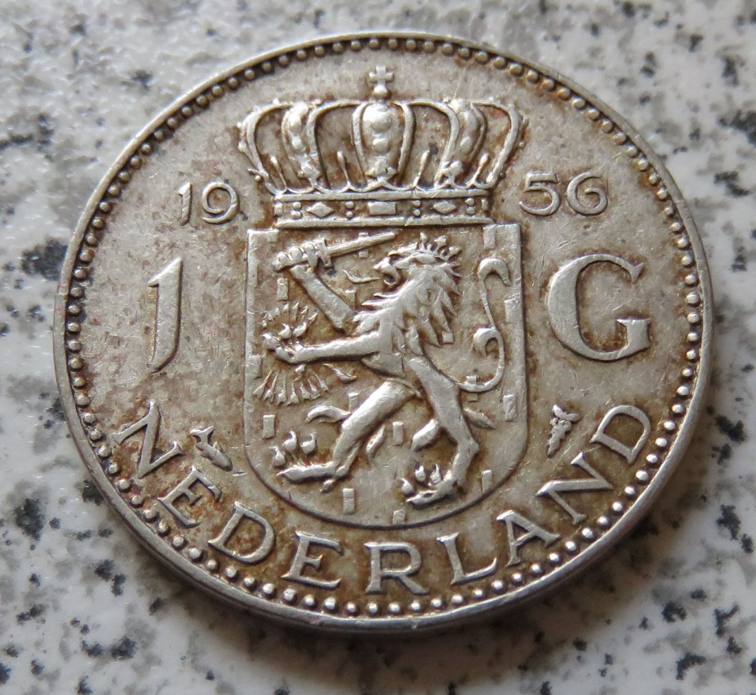  Niederlande 1 Gulden 1956   