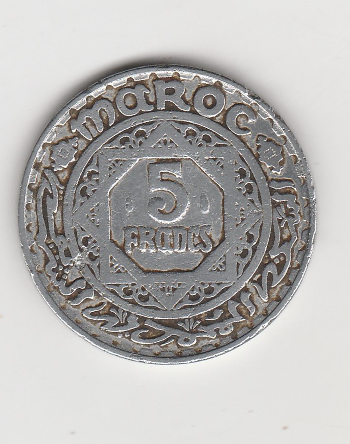  5 Francs Marokko 1370 (1951) (M846)   