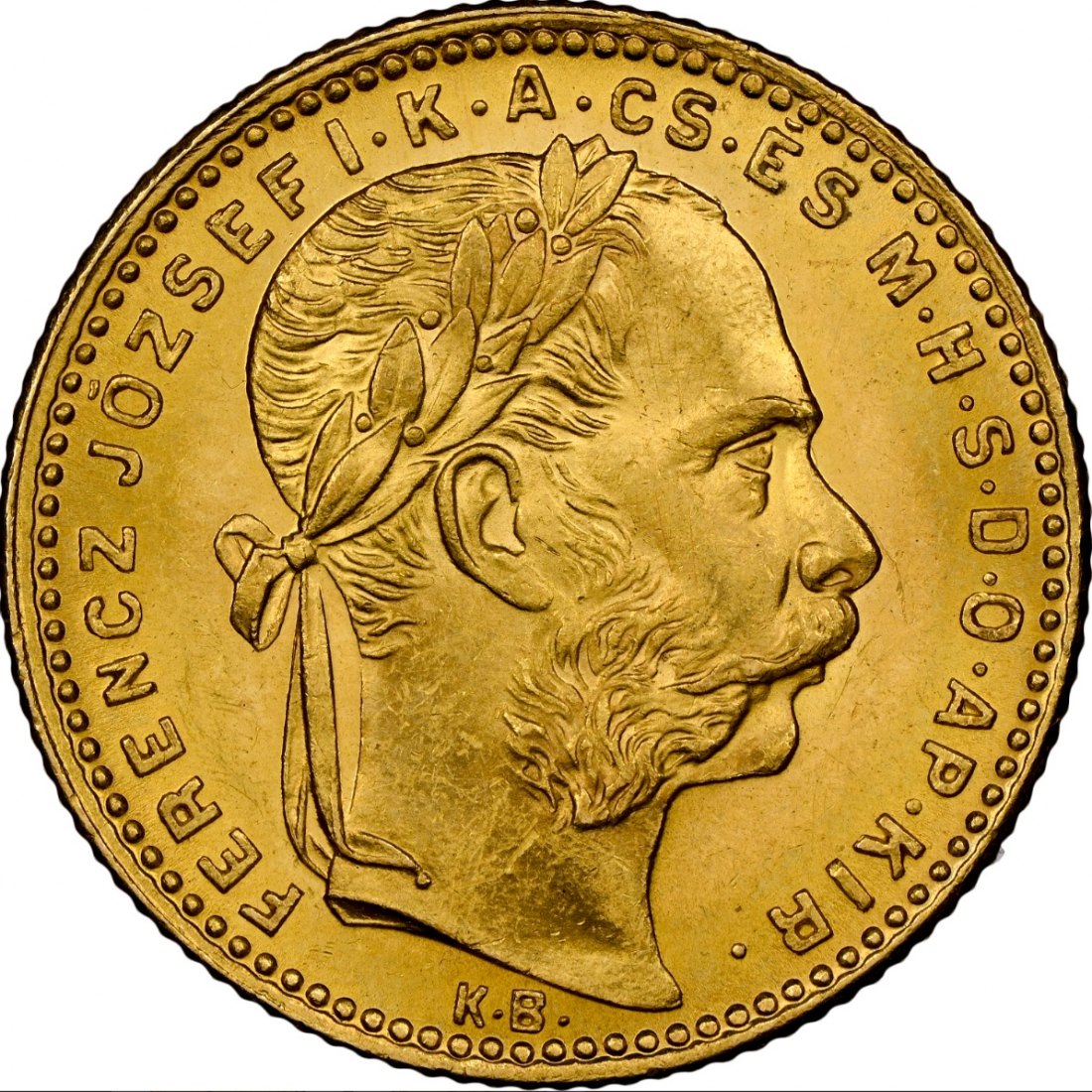  Ungarn 8 Forint-20 Francs 1883 | NGC MS64 TOP POP | Franz Joseph I.   