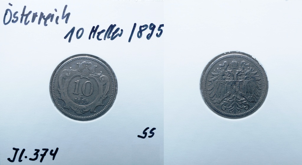  Österreich 10 Heller 1895   
