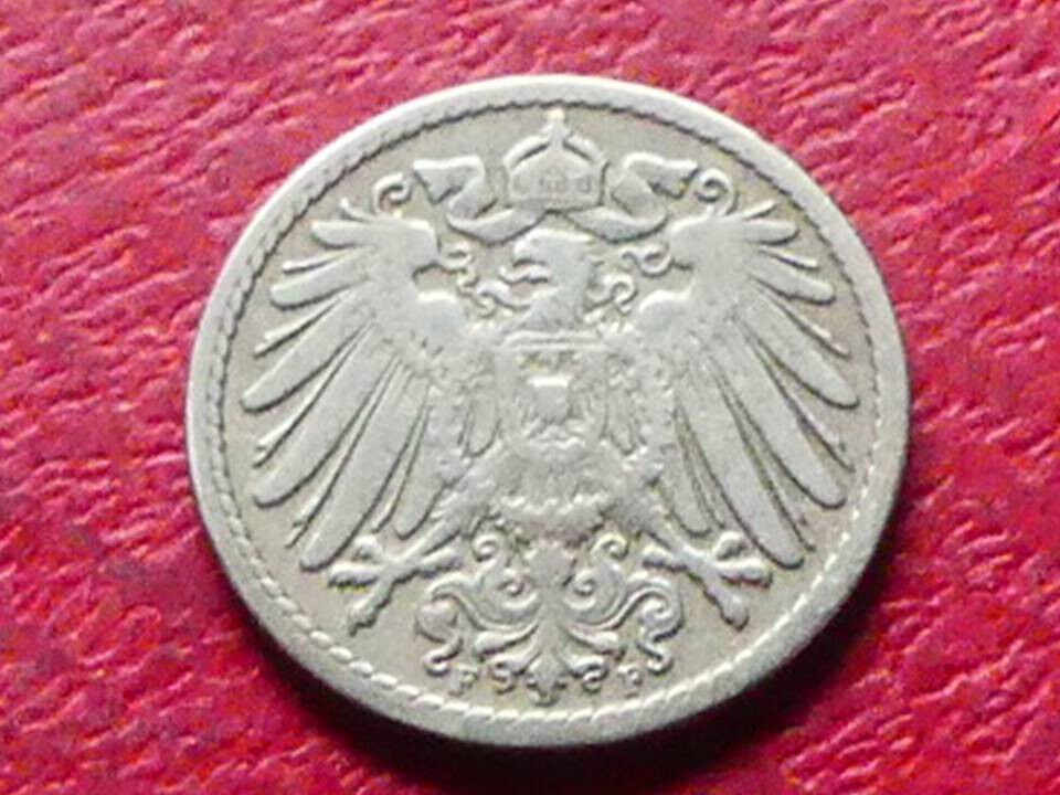  s.23 Deutsches Kaiserreich** 5 Pfennig 1894 F   