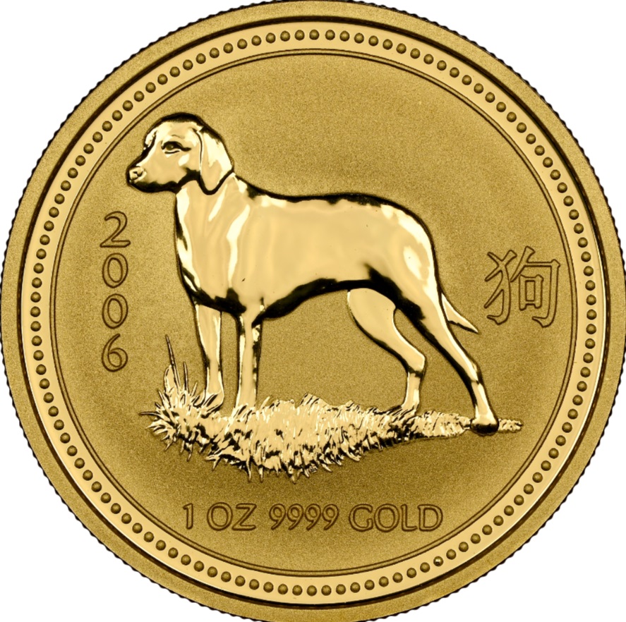  Australien 100 Dollar 2006 | NGC MS70 TOP POP | Lunar I Hund Beagle   