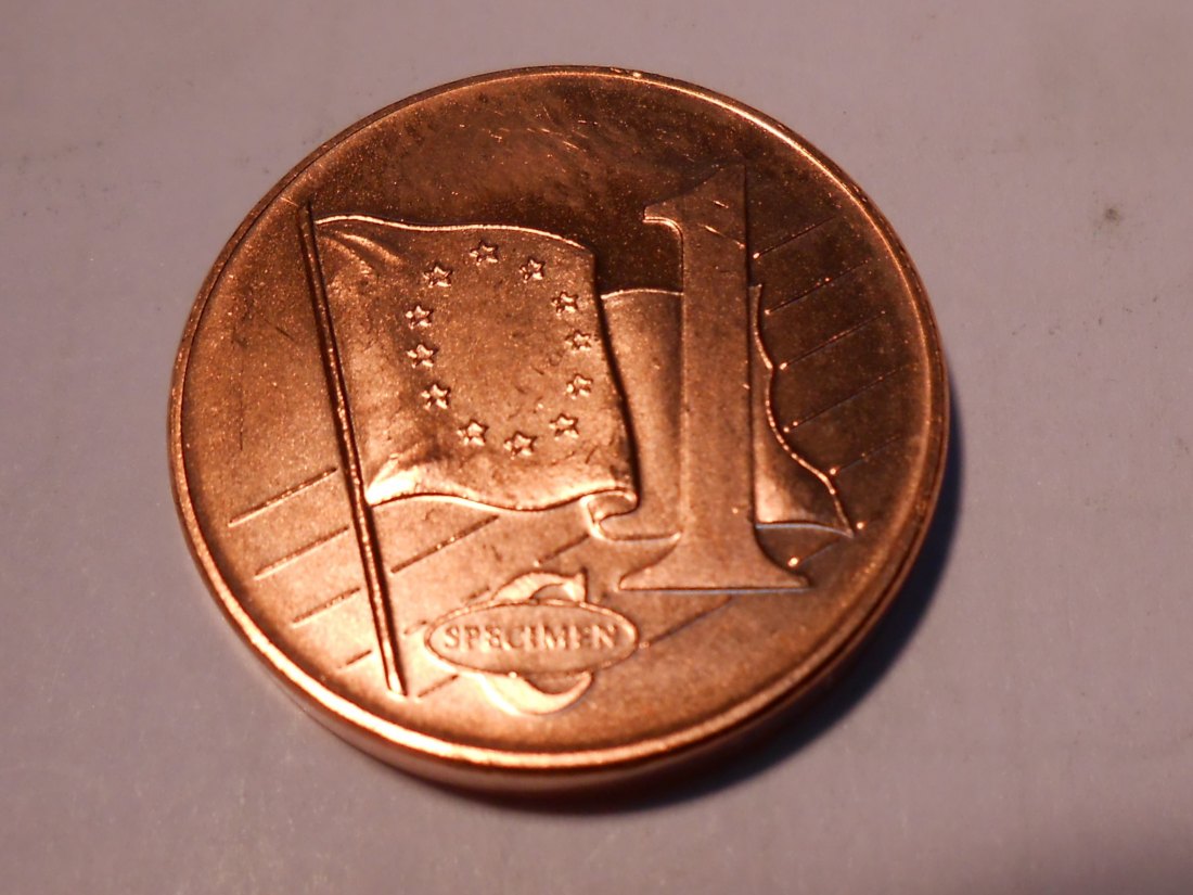 M.91 Malta, 1 Cent Specimen 2003, 1 (Europa) Cent Malta 2003, Probeprägung