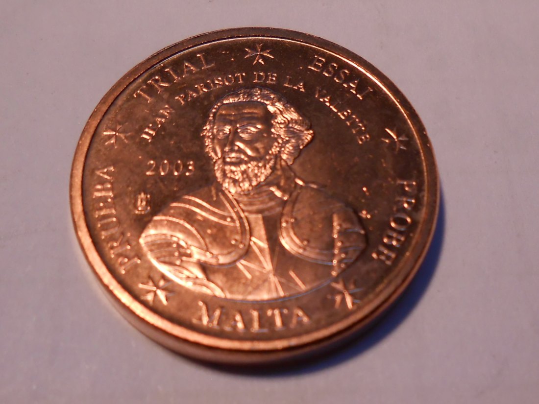  M.91 Malta, 1 Cent Specimen 2003, 1 (Europa) Cent Malta 2003, Probeprägung   
