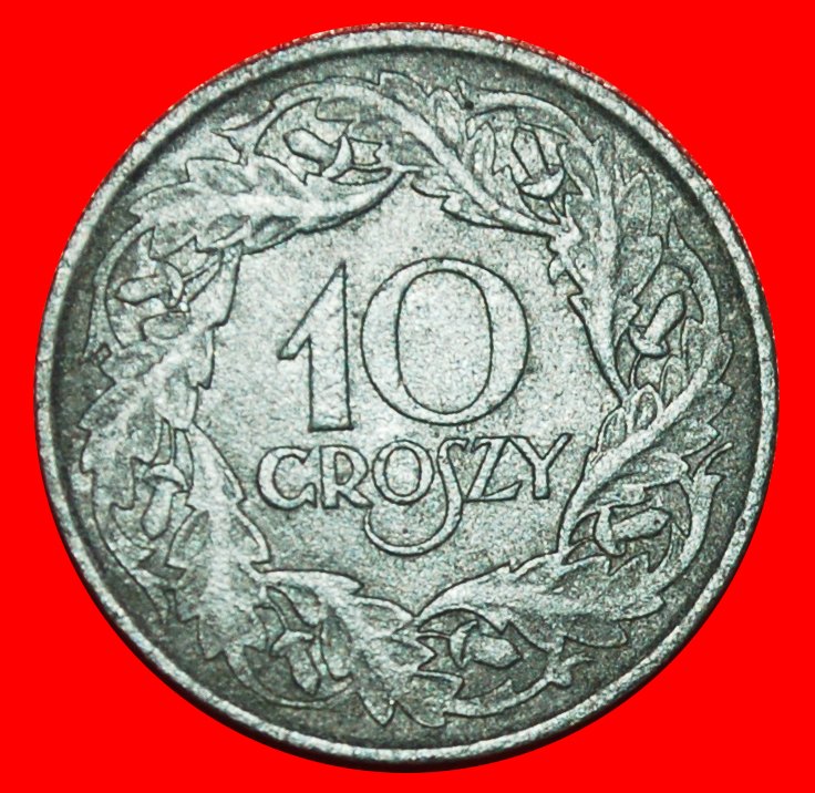  * OCCUPATION BY GERMANY (1939-1944): POLAND ★ 10 GROSHES 1923!  ★LOW START ★ NO RESERVE!   