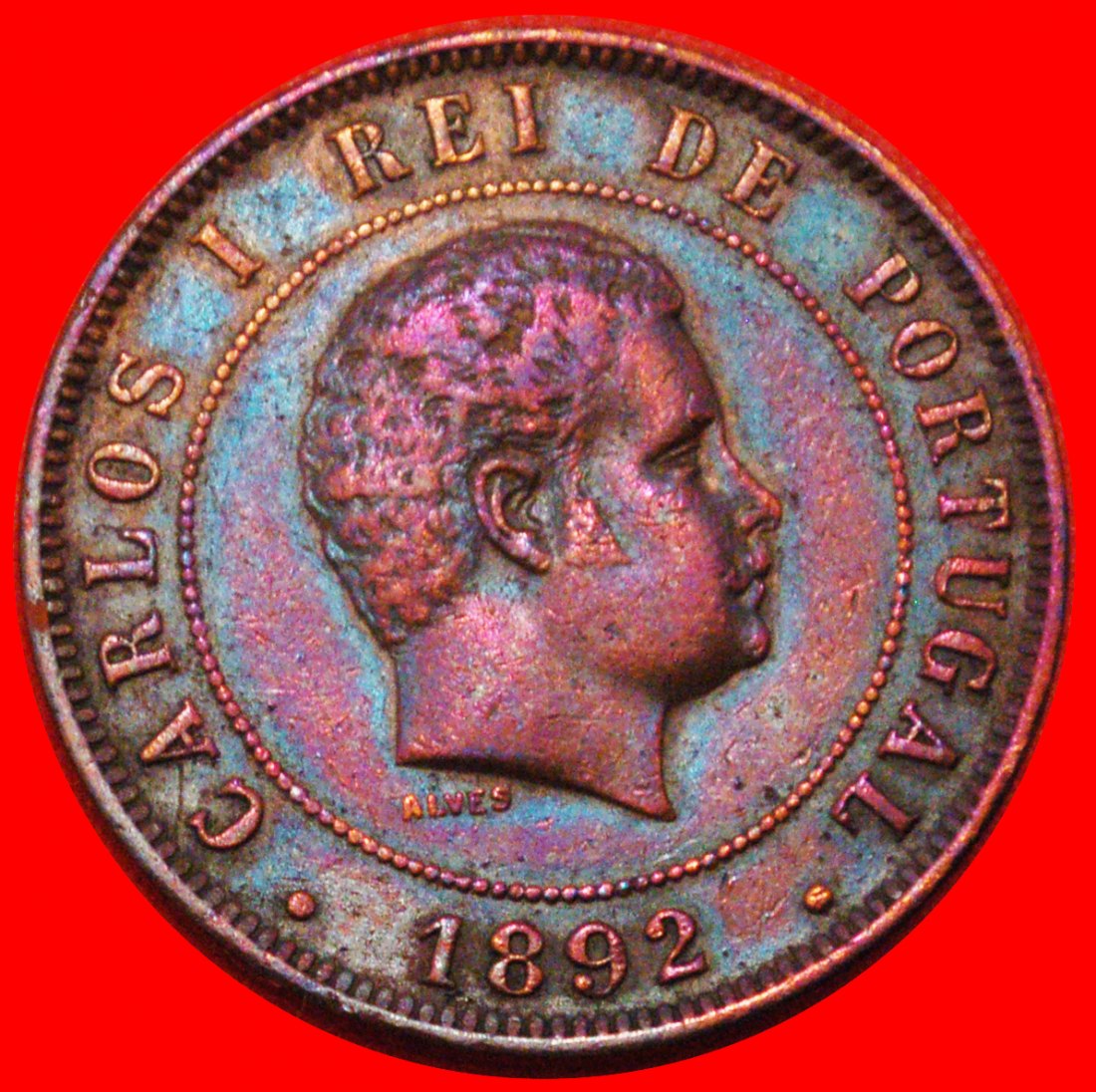* CARLOS I THE MARTYR (1889-1908): PORTUGAL ★ 20 REIS 1892! ★LOW START ★ NO RESERVE!