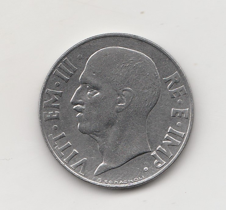 20 Centesimi Italien XIX 1941 (M870) ferritisch (magnetisch)